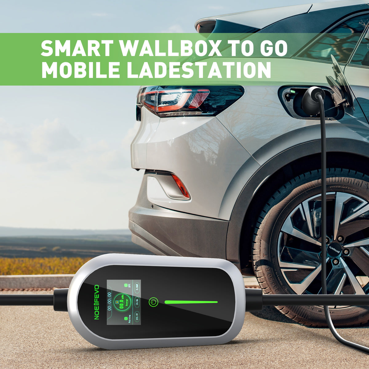 NOEIFEVO Mobile EV Wallbox 22kw 5m (1.84kW-22kW), Funktioniert mit all –  Smart LifePO4 Batterie & Heimspeicherung von Energie & Intelligentes  Ladegerät