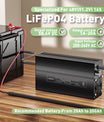 NOEIFEVO 58.4V 20A Lithium-LiFePO4 nabíječka pro 51.2V 16S LiFePO4 baterii, LCD displej, nastavitelný proud, nabíječka pro golfové vozíky, trollingové motory, lodě a karavany