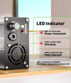 NOEIFEVO 63V 6A lithium-oplader til 15S 55,5V batteri, LED-display, aluminiumsgehus, ventilator