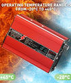  NOEIFEVO 21V 5A  lítio de Carregador para baterias Li-Ion Lipo 5S 18,5V, ventilador de refrigeração, desligar automático (VERMELHO)