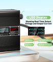 NOEIFEVO 25.2V 15A Lithium-laddare för 6S 22.2V batteri, LED-display, aluminiumhölje, fläkt