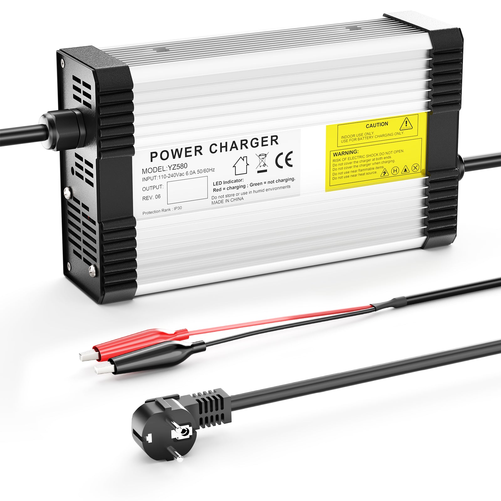 NOEIFEVO 96.6V 4A Lithium-Batterieladegerät für 23S 84V 85.1V  Lithium  Batterie,mit Kühlventilator, automatische Abschaltung.