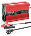 NOEIFEVO 41.4V-44.1V 2A 3A 3.5A 4A  Blei-Säure-Batterieladegerät für 36V Blei-Säure Batterie, Mit LCD-Anzeige, Kühlventilator, automatischer Abschaltung(RED)