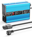 NOEIFEVO 43,8V 6A LiFePO4 Batterieladegerät für 38,4 V 12S LiFePO4-Batterie, automatische Abschaltung, Aluminiumgehäuse, E-Bike-Roller, Elektromotorrad