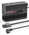 NOEIFEVO 50.4V 3A Caricabatterie al Litio per batterie Li-Ion Lipo 12S 44.4V, Ventola di raffreddamento, spegnimento automatico (NERO)