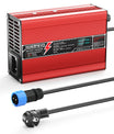 NOEIFEVO 27.6V-29.4V 5A Blei-Säure-Batterieladegerät für 24V Blei-Säure Batterie,  Kühlventilator, automatischer Abschaltung (RED)