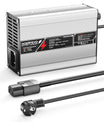 NOEIFEVO 54.6V 2A 2.5A 3A Lithium-lader til 13S 48.1V Li-Ion Lipo-batterier, med køleventilator, automatisk slukning