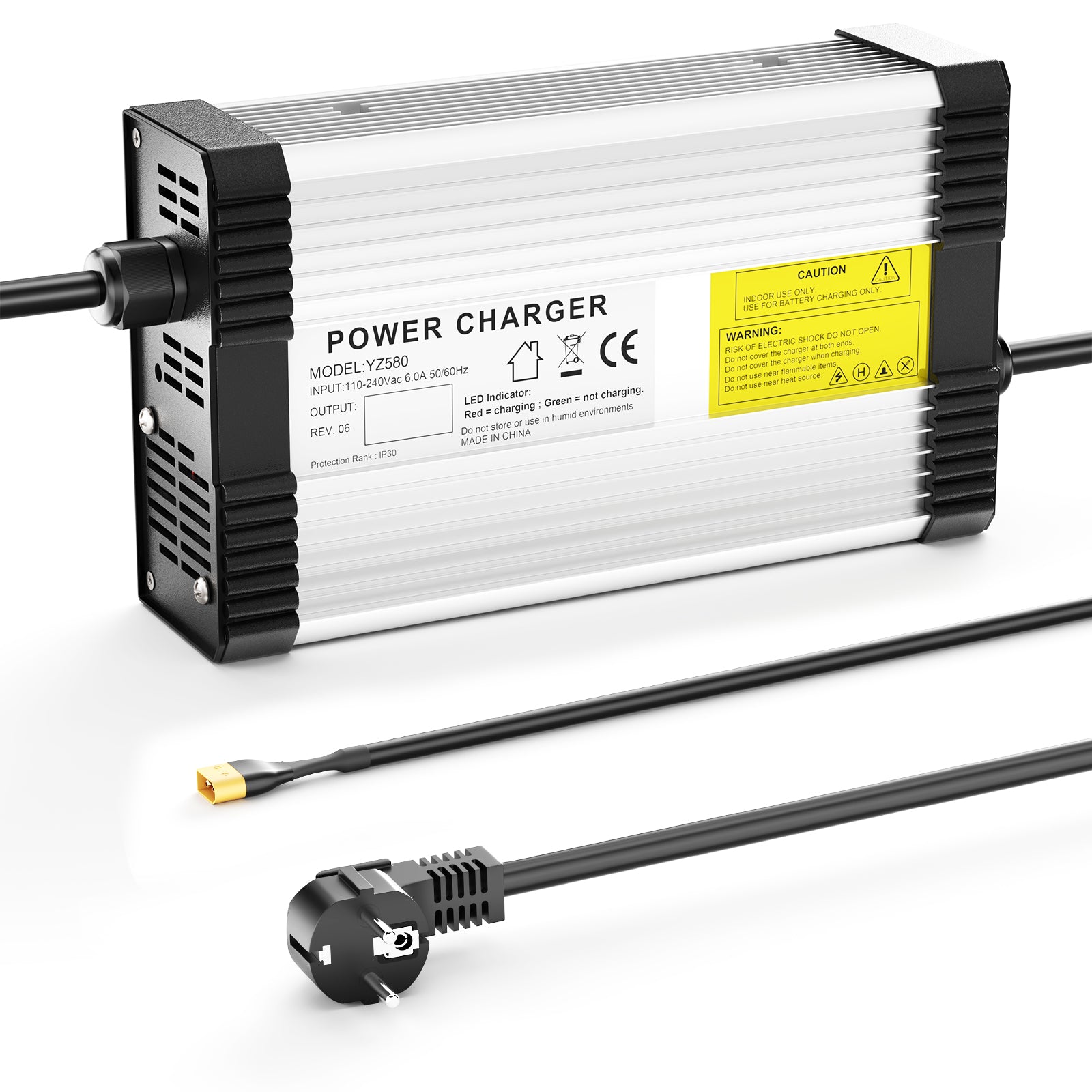 NOEIFEVO 58.8V 8A Lithium-Batterieladegerät für 14S 48V 51.8V Lithium  Batterie,mit Kühlventilator, automatische Abschaltung.