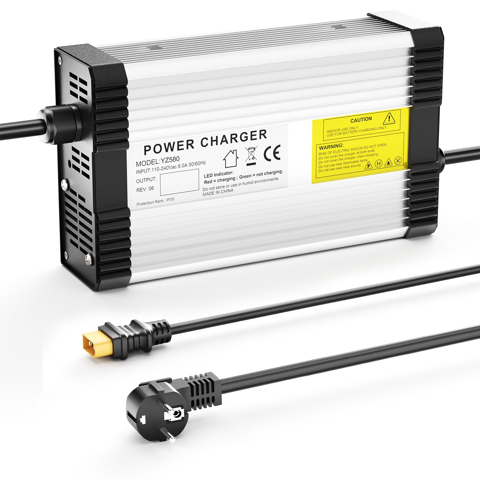 NOEIFEVO 58.8V 8A Lithium-Batterieladegerät für 14S 48V 51.8V Lithium  Batterie,mit Kühlventilator, automatische Abschaltung.