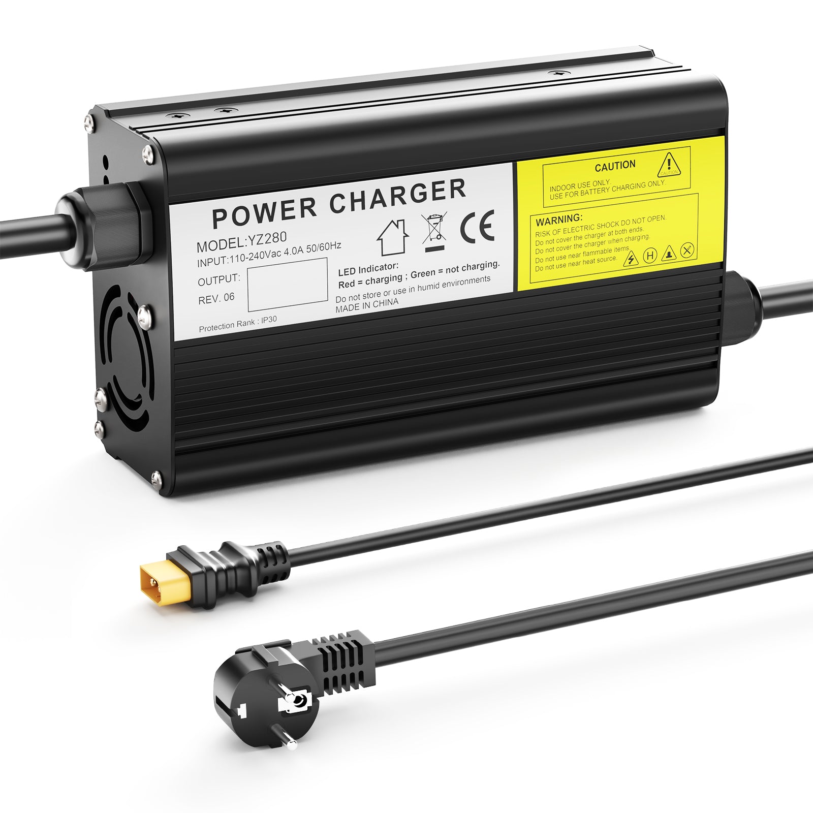 NOEIFEVO 14.6V 12A  LiFePO4-Batterieladegerät für 12V 12.8V 4S  LiFePO4 Batterie, E-Bike Roller Elektrisches Gerät Motorrad Ladegerät.