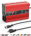 NOEIFEVO 41.4V-44.1V 2A 3A 3.5A 4A  Blei-Säure-Batterieladegerät für 36V Blei-Säure Batterie, Kühlventilator, automatischer Abschaltung(RED)