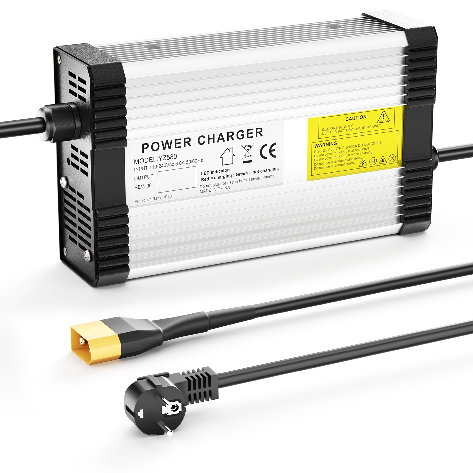 NOEIFEVO 96.6V 4A Lithium-Batterieladegerät für 23S 84V 85.1V  Lithium  Batterie,mit Kühlventilator, automatische Abschaltung.