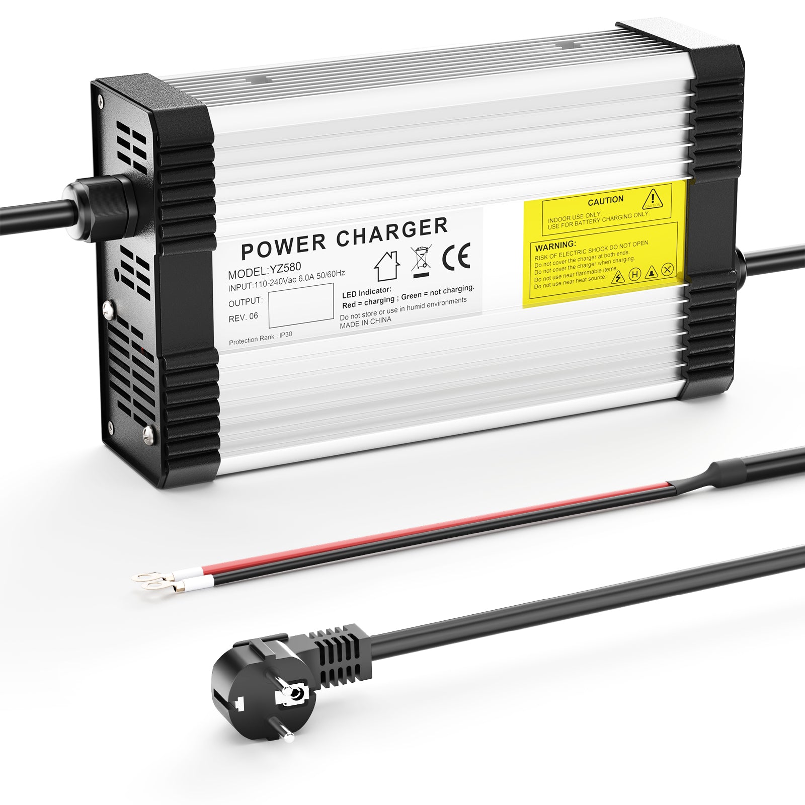 NOEIFEVO 58.8V 8A Lithium-Batterieladegerät für 14S 48V 51.8V Lithium  Batterie,mit Kühlventilator, automatische Abschaltung.