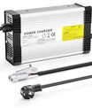 NOEIFEVO 42V 10A Lithium-batterilader til 10S 36V 37V lithium-batteri, med kølefaner, automatisk slukning.