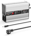 NOEIFEVO 54.6V 2A 2.5A 3A Lithium-lader til 13S 48.1V Li-Ion Lipo-batterier, med køleventilator, automatisk slukning