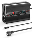 NOEIFEVO 50.4V 3A Caricabatterie al Litio per batterie Li-Ion Lipo 12S 44.4V, Ventola di raffreddamento, spegnimento automatico (NERO)