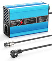 NOEIFEVO 12,6V 10A lithium-oplader til 3S 11,1V Li-Ion Lipo-batterier, køleventilator, automatisk afbrydelse (BLÅ)