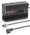 NOEIFEVO 50.4V 3A Caricabatterie al Litio per batterie Li-Ion Lipo 12S 44.4V, Ventola di raffreddamento, spegnimento automatico (NERO)