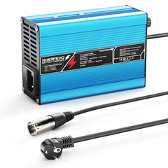 NOEIFEVO 25.2V 10A caricabatterie al litio per batterie 22.2V 6S, spegnimento automatico, custodia in alluminio, con ventilatore.