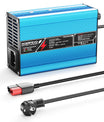 NOEIFEVO 12,6V 10A Carregador de Lithium para Baterias Li-Ion Lipo 3S 11,1V, Ventilador de Resfriamento, Desligamento Automático (AZUL)