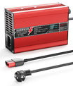 NOEIFEVO 24V 25,6 V 10 A Lithium LiFePO4 batterioplader, opladespænding 29,2 V, med ventilator, aluminiumshus, LCD-skærm