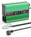 NOEIFEVO 41.4V-44.1V 2A 3A 3.5A 4A  Blei-Säure-Batterieladegerät für 36V Blei-Säure Batterie, Kühlventilator, automatischer Abschaltung (GREEN)