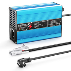 NOEIFEVO 29.2V 5A LiFePO4 Batterie-Ladegerät für 8S 24V 25.6V LiFePO4 Batterie,Kühlventilator, automatischer Abschaltung（BLUE）