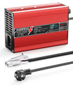 NOEIFEVO 58.8V 3A Lithium-Ladegerät für 14S 51.8V Li-Ion Lipo-Batterien, Kühlventilator, automatischer Abschaltung(RED)