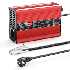 NOEIFEVO 27.6V-29.4V 5A Blei-Säure-Batterieladegerät für 24V Blei-Säure Batterie,  Kühlventilator, automatischer Abschaltung (RED)