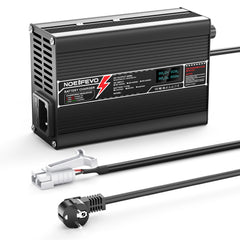 NOEIFEVO 21V 2A Lithium-Ladegerät für 5S 18.5V Li-Ion Lipo-Batterien, mit LCD-Anzeige, Kühlventilator, automatischer Abschaltung