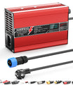 NOEIFEVO 41.4V-44.1V 2A 3A 3.5A 4A  Blei-Säure-Batterieladegerät für 36V Blei-Säure Batterie, Kühlventilator, automatischer Abschaltung(RED)