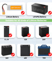 NOEIFEVO 1-25A proud 12V-84V napětí nastavitelné univerzální lithiová nabíječka pro 11,1V 12V 24V 36V 48V 60V 72V Li-ion /Lithium /LiFePO4 baterie