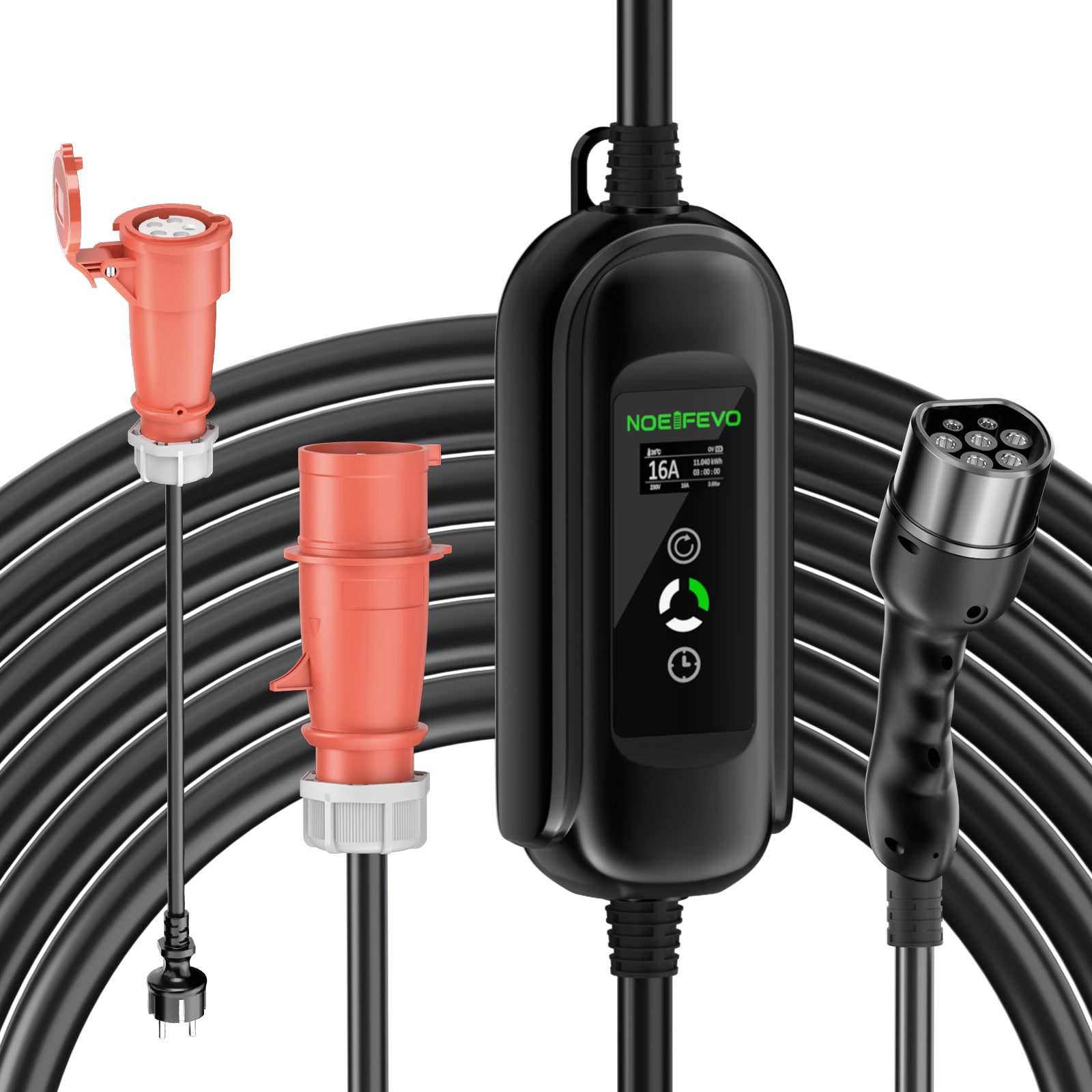Noeifevo Power Fast Charging Cable 11kW 16A Type 2 to CEE EV Charger 5 –  Smart LifePO4 Batterie & Heimspeicherung von Energie & Intelligentes  Ladegerät