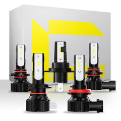 NOEIFEVO H7 H11 H4 9005 9006 Auto Koplamp Gloeilamp, 50W 10000 Lumen, 6500K Wit, 50.000 Uren Levensduur, Dimlicht en Hoogbeam