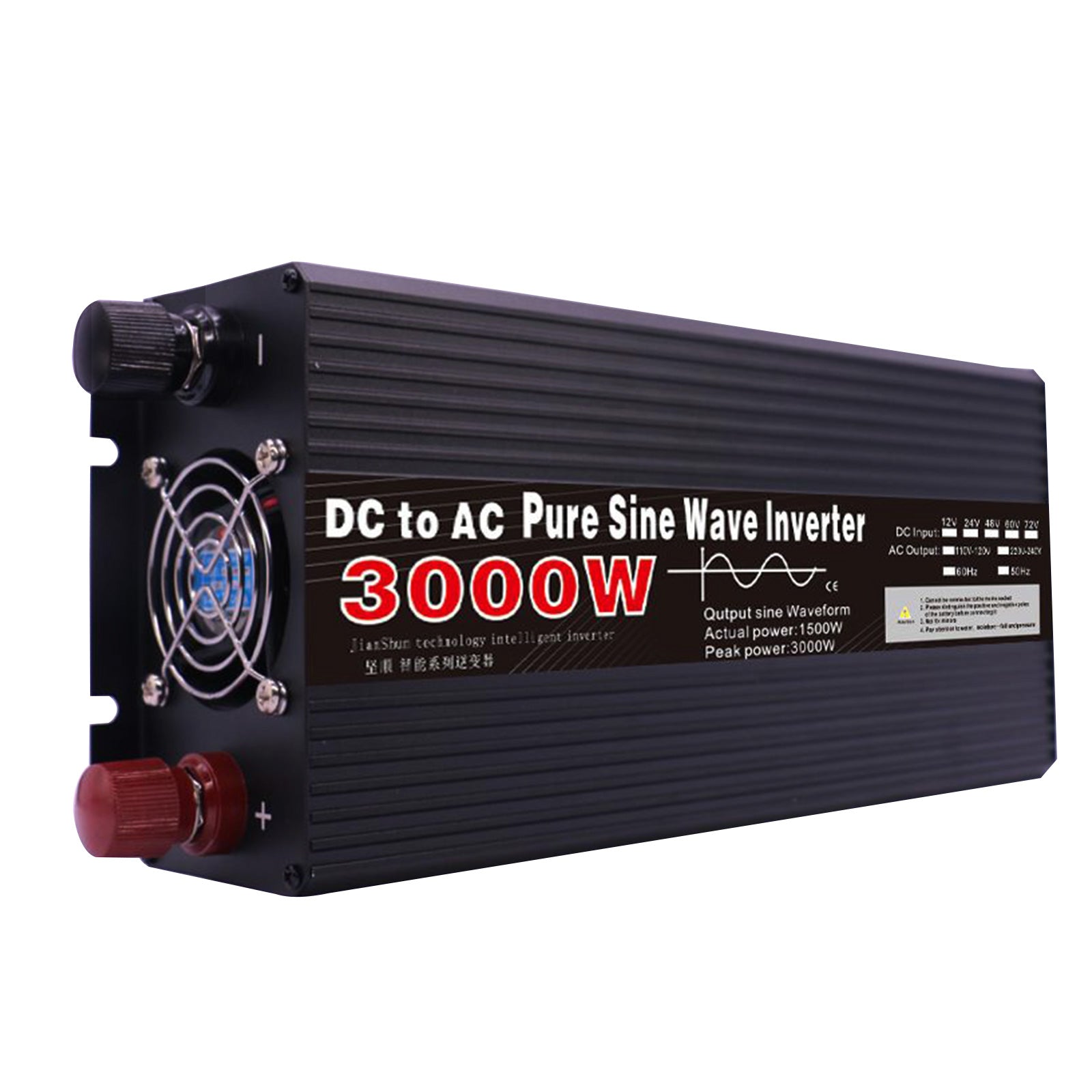 Reiner Sinus-Wechselrichter DC 12V zu AC110V 220V 3000W 4000W 5000W 60 –  Smart LifePO4 Batterie & Heimspeicherung von Energie & Intelligentes  Ladegerät