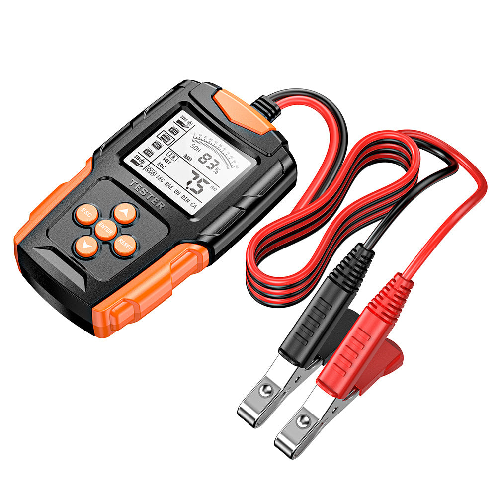 NOEIFEVO Autobatterietester 12V 24V Lasttester, CCA Autobatterie-Tester Generator Prüfer für Kraftfahrzeuge Digitaler Autobatterieanalysator Ladekurbelsystemtester für PKW-LKW ATV Auto Boot