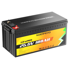 NOEIFEVO F2410 25.6V 100AH Lithium Eisenphosphat Batterie LiFePO4 Akku With 100A BMS