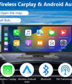 NOEIFEVO C200 10,26 Pollici Schermo CarPlay, Radio Auto Portatile Compatibile con Apple CarPlay e Android Auto, Schermo IPS Touch, Dashcam 4K, Telecamera Posteriore 1080P, Siri, Navigazione GPS, Bluetooth, MirrorLink, FM